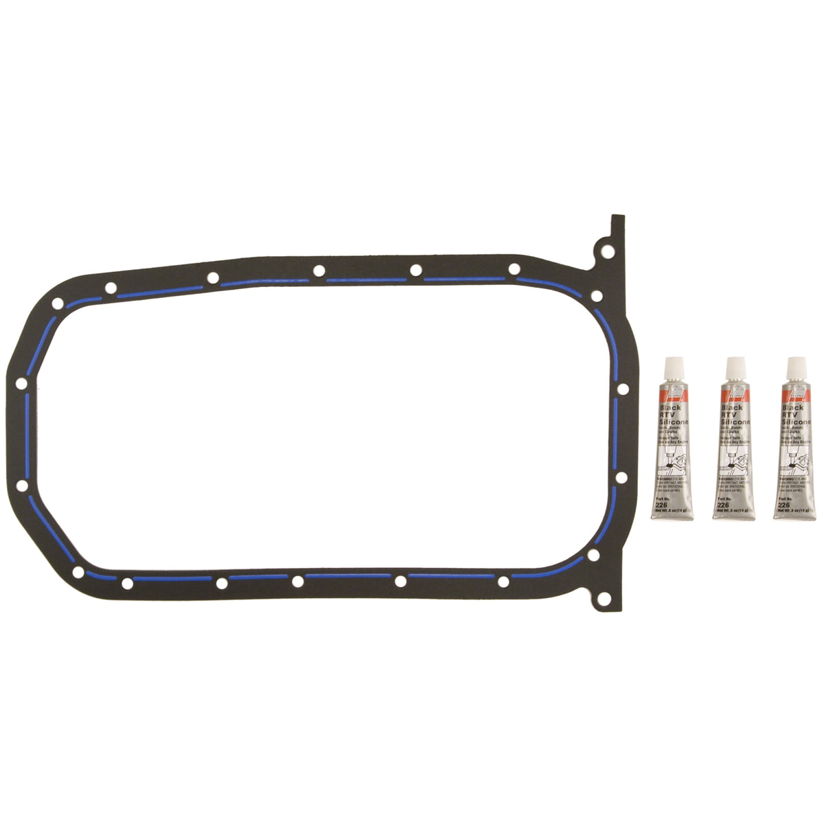 Fel-Pro Hyundai Accent OS 30780 Engine Oil Pan Gasket Set High-Temperature Rubber-Coated Fiber - OS30780 for 2005-2011 Hyundai Accent - front view