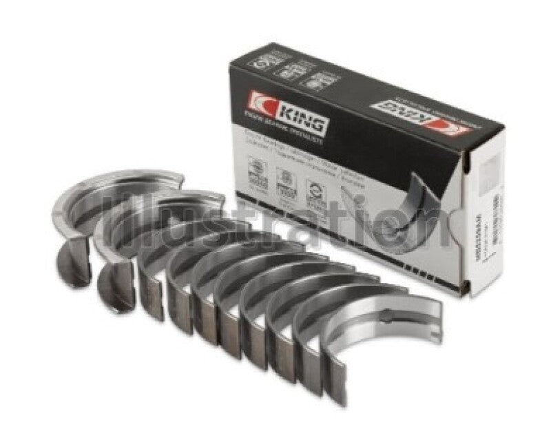 King Engine Bearings Mitsubishi 4G63/4G63T (-&gt;92) (Size +0.25mm) Main Bearing Set - MB5227AM0.25