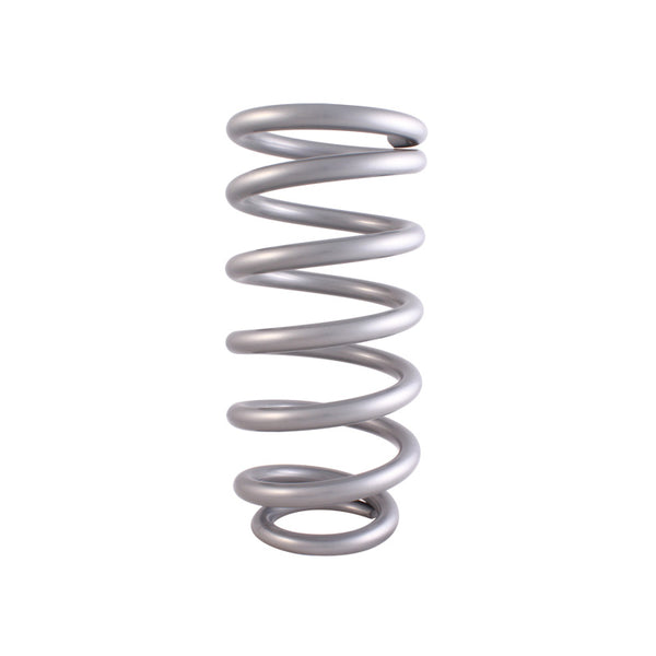 QA1 3-1/2in ID Tapered High Travel Pigtail Spring - 10in Length x 400lbs/in - Silver Powder Coated - 10HTSP400 for 1969-1974 