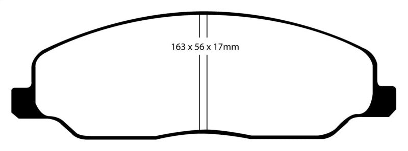 EBC 05-10 Ford Mustang 4.0 Yellowstuff Front Brake Pads - DP41740R