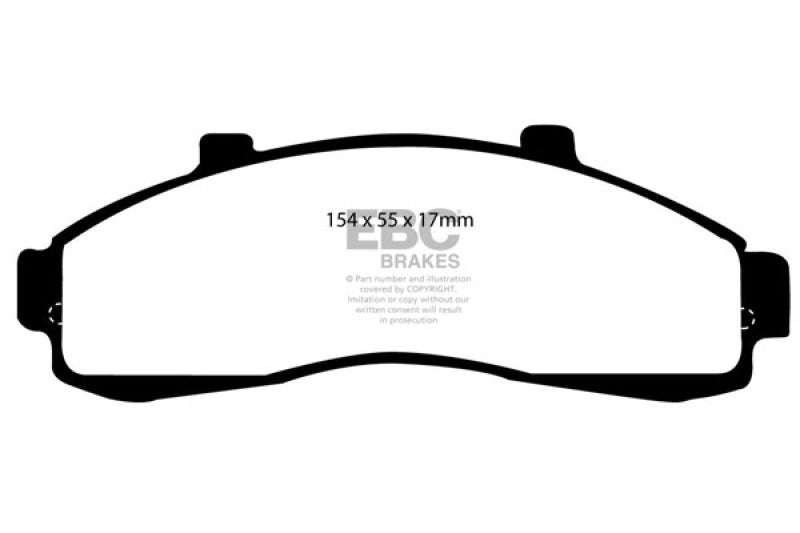 EBC 95-01 Ford Explorer 4.0 2WD Greenstuff Front Brake Pads - DP61199