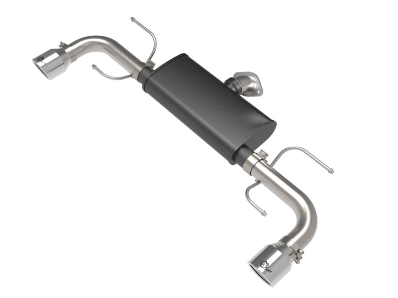 aFe Takeda 17-24 Mazda CX-5 2.5L (t) 2.5in. SS Axle-Back Exhaust System w/Polished Tips - 49-37021-P