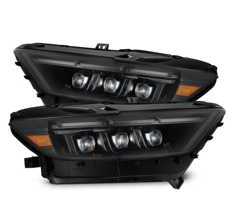 AlphaRex 15-17 Ford Mustang NOVA LED Proj Headlights Alpha Black w/Activ Light/Seq Signal/Switch DRL - 880261