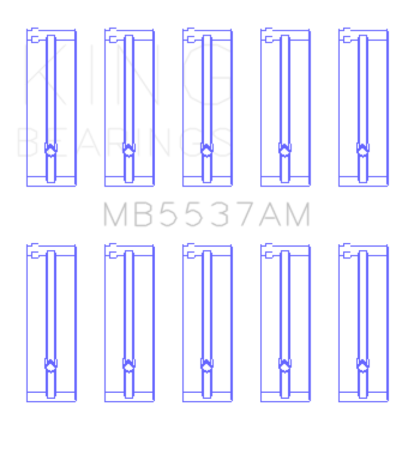 King Ford/Kia/Mazda DOHC 16 Valve/SOHC 8 Valve/SOHC 16 Valve (Size STD) Main Bearing Set - MB5537AM