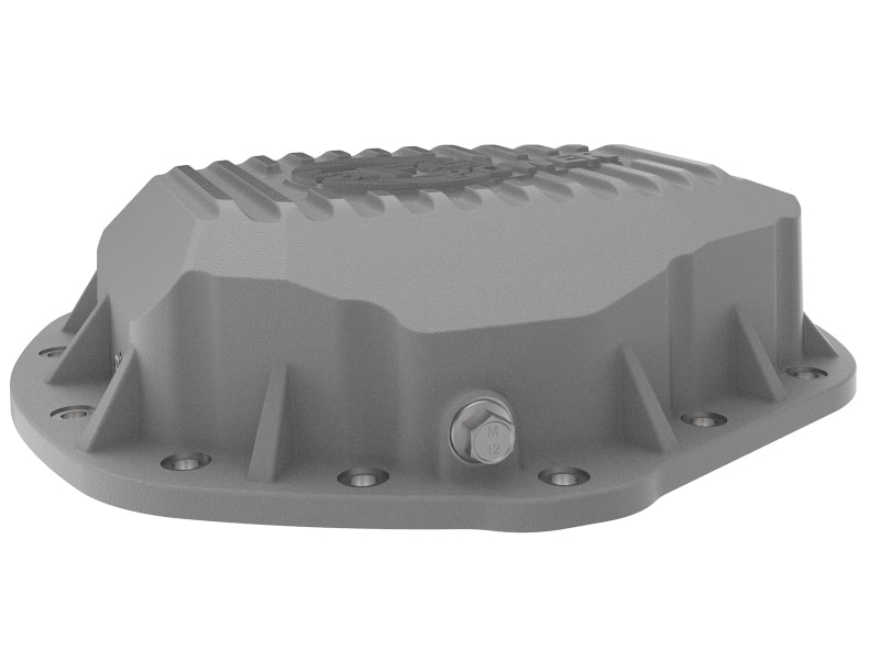aFe Street Series Rear Differential Cover Raw w/ Machined Fins 01-18 GM Diesel Trucks V8-6.6L (td) - 46-71060A
