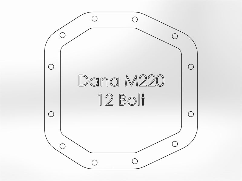 aFe Street Series Rear Differential Cover Raw 2018+ Jeep Wrangler (JL) V6 3.6L (Dana M220) - 46-71000A