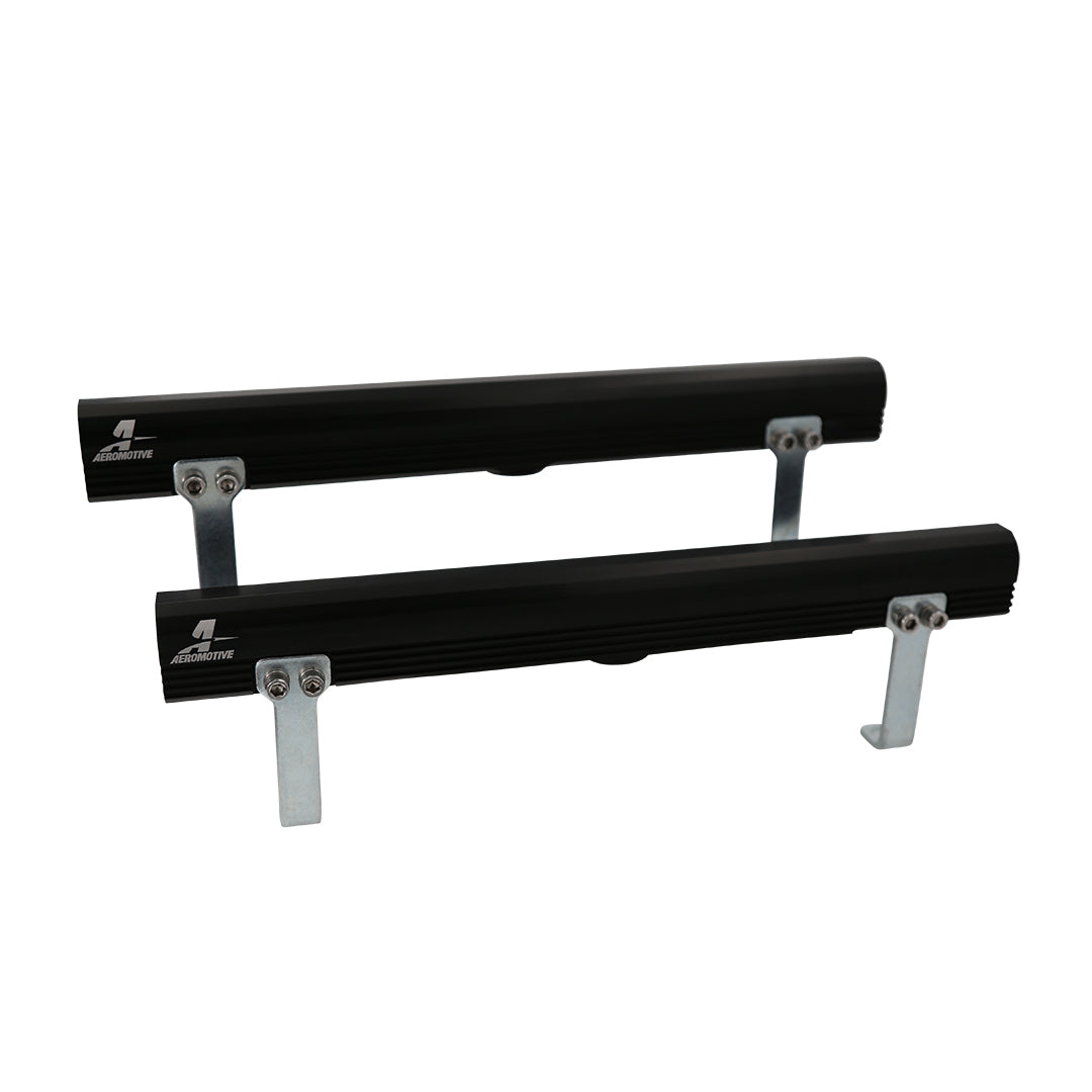 Aeromotive Edelbrock SBC Victor E Fuel Rails - Black - 14178