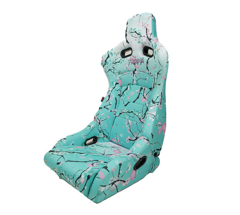 NRG Prisma Lab Reclinable Bucket Racing Seat - Pair (Sakura Print) - RSC-710 L/R-SAKURA - close-up view