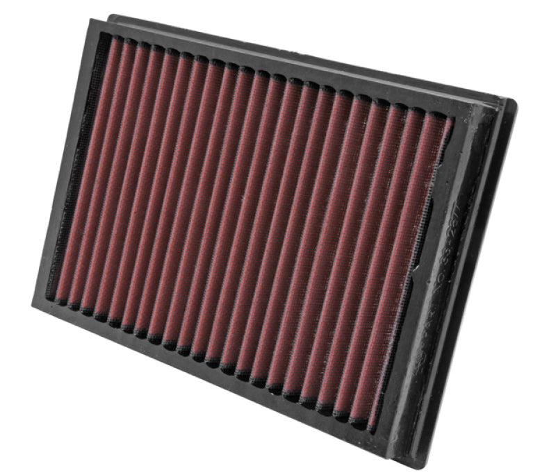 K&N Replacement Air Filter FORD FOCUS C-MAX 1.6 & 1.8 OE SIZE 281M X 190MM - 33-2877 by K&N Engineering - front view