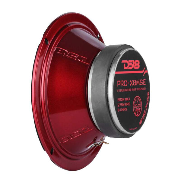 DS18 8in 275 Watts RMS 8 ohm Mid-Range Loudspeaker Sealed Back - PRO-X8MSE - front view