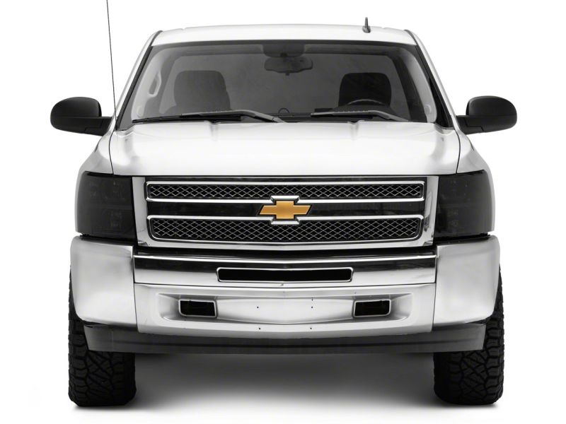 Raxiom 07-14 Chevrolet Silverado 1500 HD Axial OEM RepHeadlights- Chrome Housing- Smoked Lens - S122324