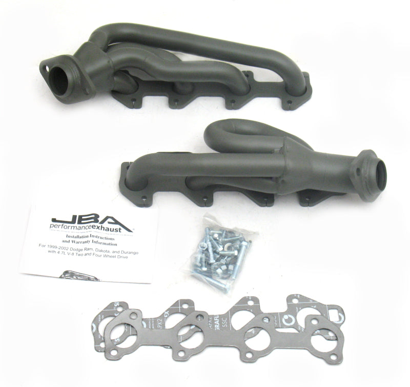 JBA 02-03 Dodge RAM 4.7L PowerTech 1-1/2in Primary Ti Ctd Cat4Ward Header - 1949S-1JT