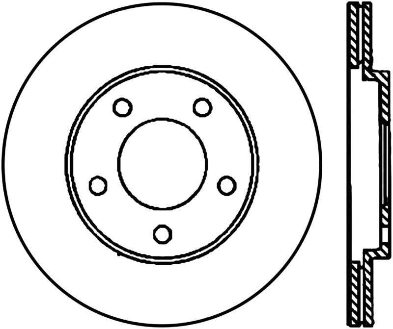 StopTech 05-14 Ford Mustang Cryo-Stop Rear PremiumRotor - 120.61087CRY