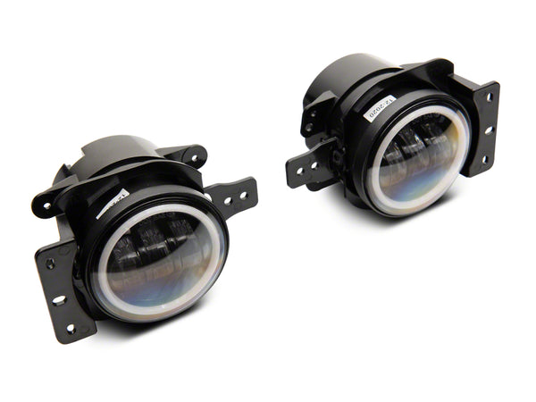 Raxiom 07-23 Jeep Wrangler JK & JL 20-23 Jeep Gladiator JT Axial Series LED Fog Lights w/ Halo - J142669 for 2007-2026 Jeep W