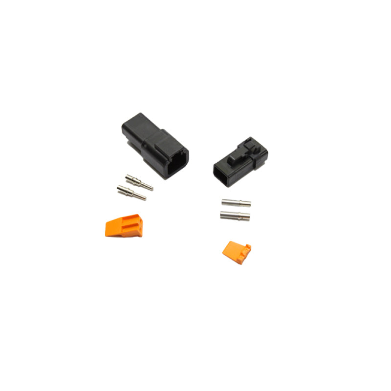 Snow 2 Pin DTP Deutsch Connector Set (10AWG-14AWG) - SNF-50020 by Snow Performance - front view