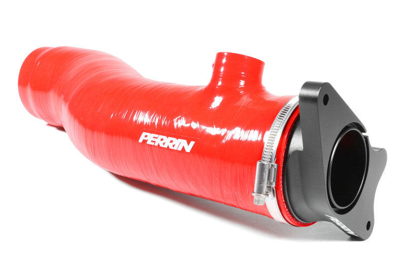 Perrin 2022+ Subaru WRX Long Type Turbo Inlet Hose  - Red - PSP-INT-427RD by Perrin Performance - detail view