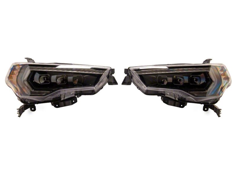 Raxiom 14-24 Toyota 4Runner CXR Series LED Headlights with Amber DRL- Black Housing- Clear Lens - TR33857 - close-up view 3