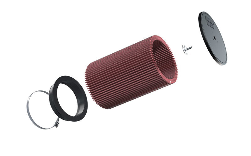 K&amp;N Universal Clamp-On Air Filter 6in FLG 7-1/2in B 7in T 11in H - RU-1026