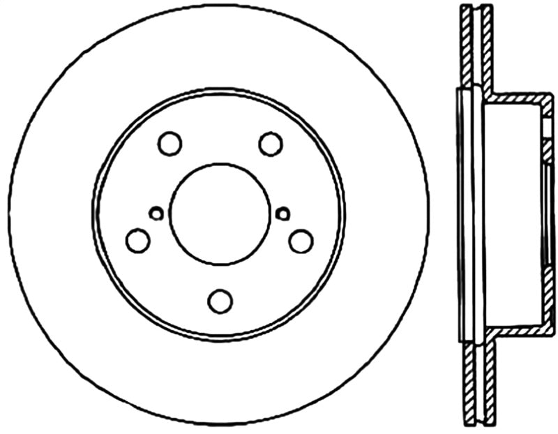 StopTech Drilled Sport Brake Rotor - 128.47023R