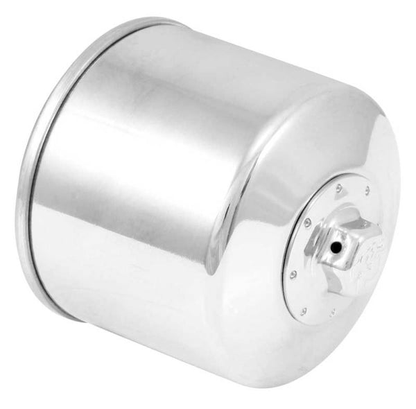 K&N Oil Filter Powersports Canister Chrome - KN-172C for 1982-1986 Harley-Davidson FXWG Wide Glide - front view