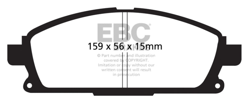 EBC 01 Infiniti Q45 4.1 Ultimax2 Front Brake Pads - UD855