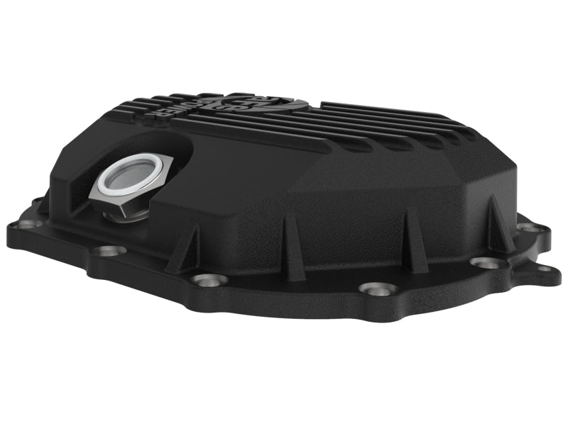 AFE Power 11-18 GM 2500-3500 AAM 9.25 Axle Front Diff Cover Black Machined w/ 2 Qts 75w90 Oil - 46-71051B