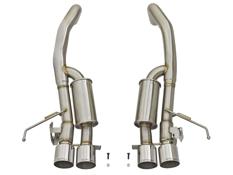 aFe MACHForce XP 3in-2 1/2in Axle Back 304SS Exhaust w/ Polished Tips 15-17 Chevy Corvette Z06 - 49-34082-P