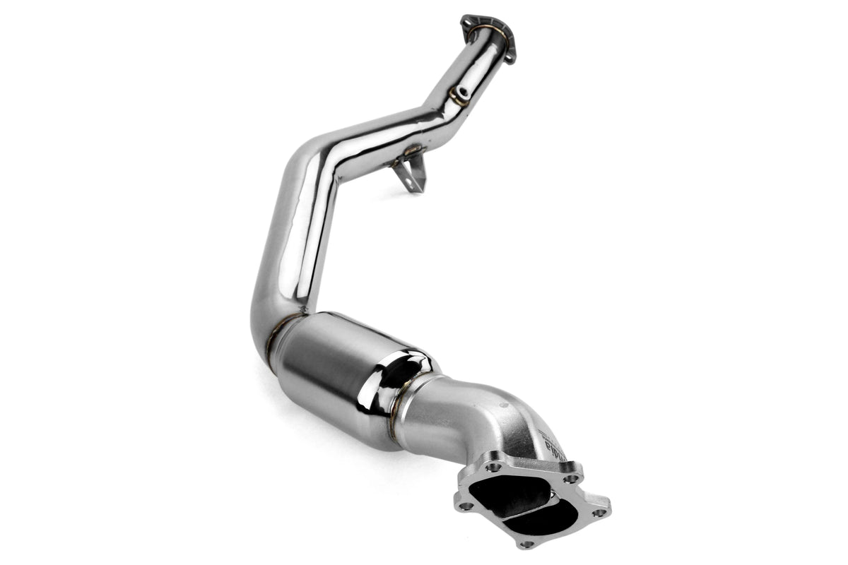 Invidia 05+ Legacy GT / Outback XT (AT) LGT Polished Divorced Waste Gate Downpipe with High Flow Cat - HS05SLADPC