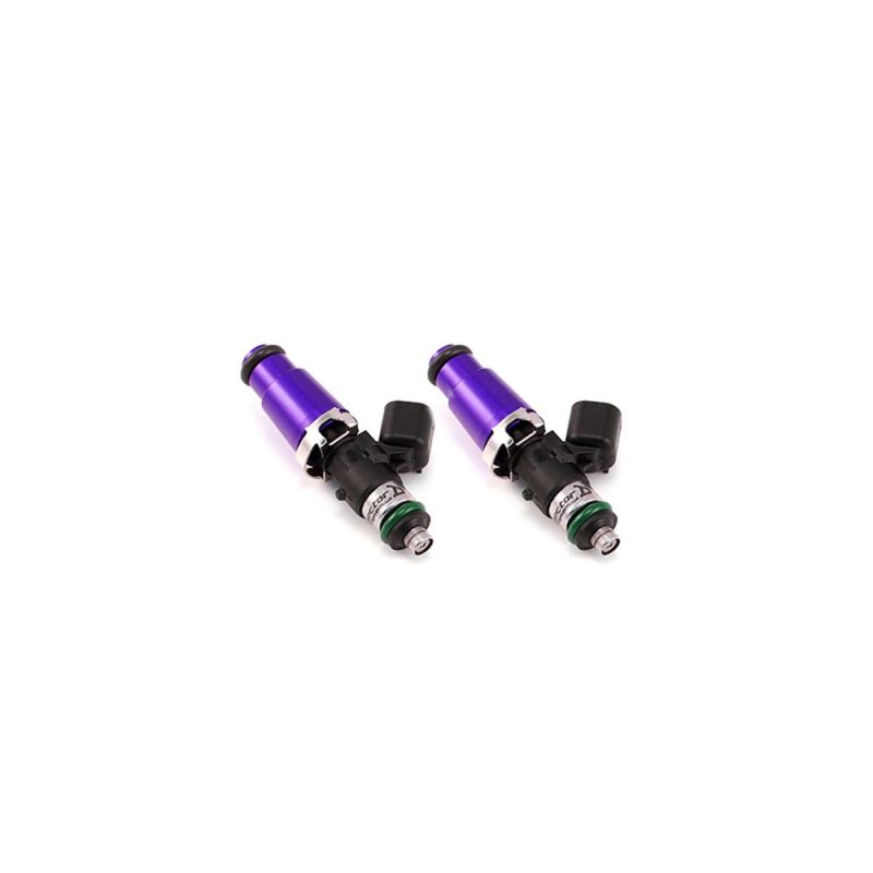 Injector Dynamics ID1050X Injectors - 60mm Length - 14mm Purple Top - 14mm Lower O-Ring (Set of 2) - 1050.60.14.14.2 by Injec