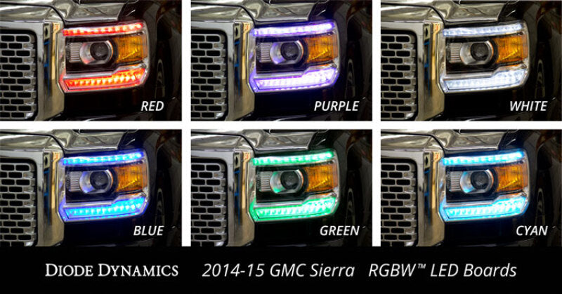 Diode Dynamics 2014-2016 GMC Sierra RGBW DRL LED Boards - DD2010