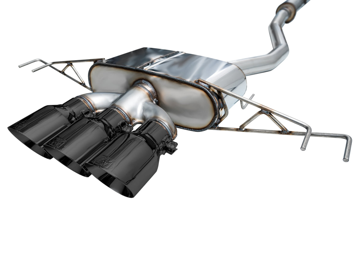 AWE Tuning 2023 Honda Civic Type R FL5 Touring Edition Exhaust w/ Triple Diamond Black Tips - 3015-53287