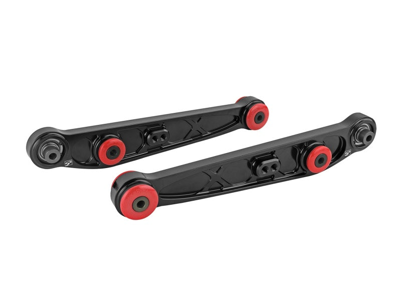 Skunk2 Honda/Acura EG/DC Alpha Series Rear Lower Control Arm Set - Black - 542-05-1195 for 1990-2001 Acura Integra - front vi