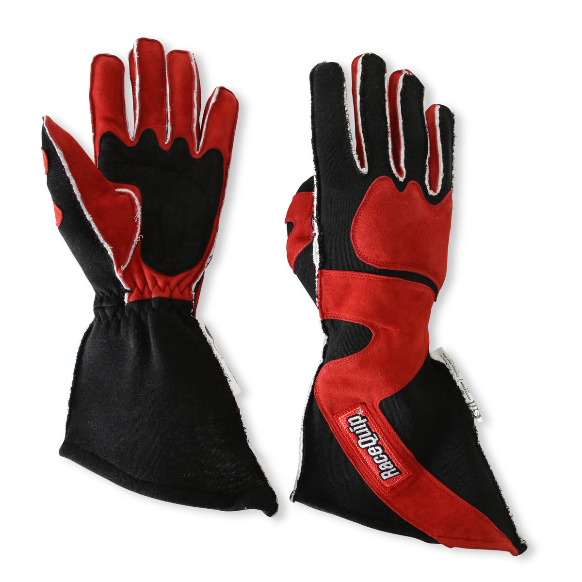 RaceQuip SFI-5 Red/Black Large Outseam Angle Cut Glove