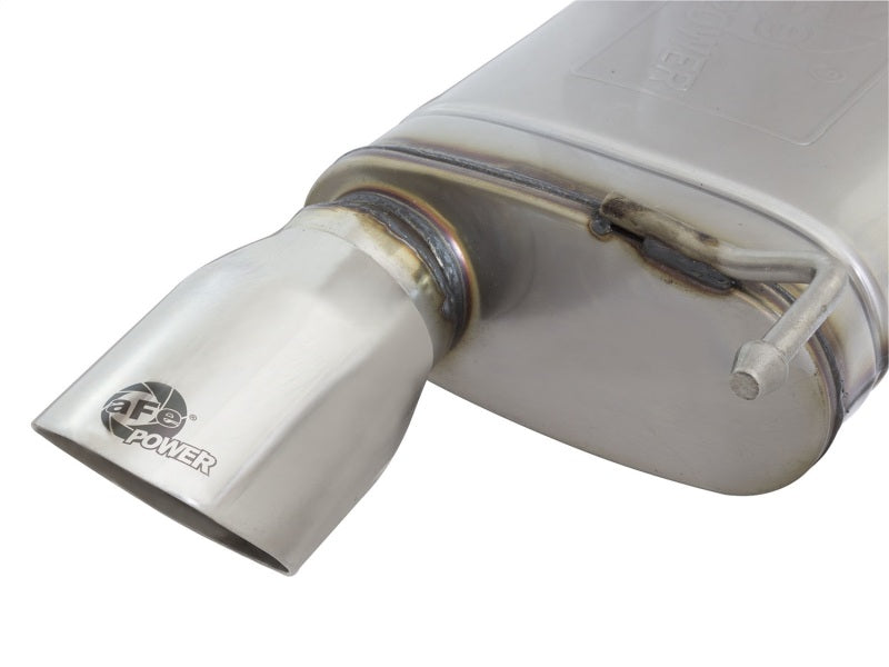 aFe MACHForce XP Exhausts Cat-Back SS-304 EXH w/ Polished Tips 15-16 Ford Mustang EcoBoost 2.3L (t) - 49-33084-P