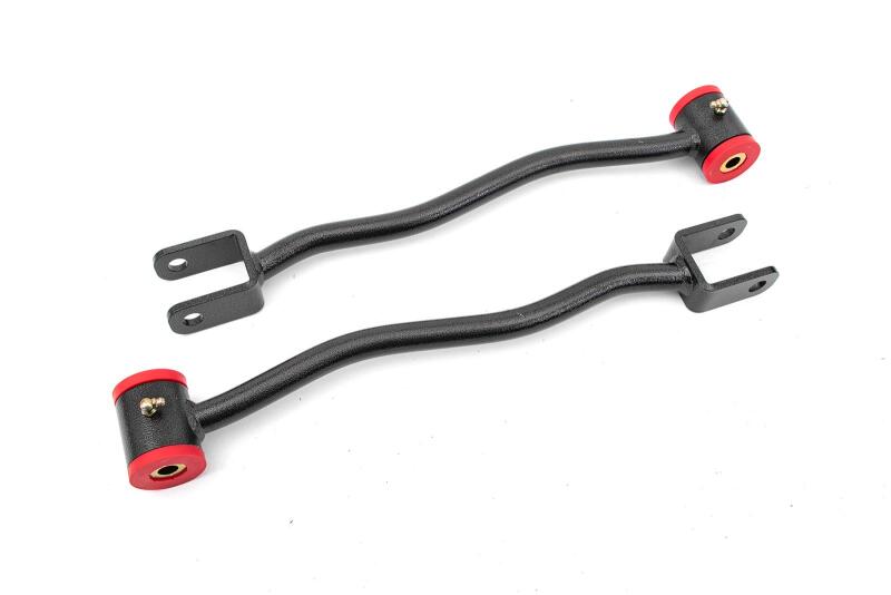 BMR 08-14 Cadillac CTS-V 2nd Gen Lower Trailing Arms Non-Adjustable Poly Bushings - Black Hammertone - LTA629H by BMR Suspens