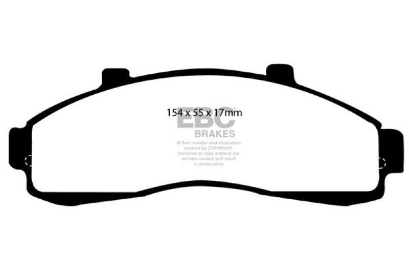 EBC 95-01 Ford Explorer 4.0 2WD Greenstuff Front Brake Pads - DP61199