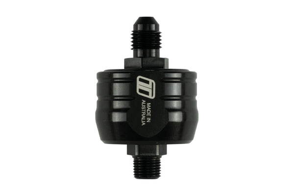 Turbosmart Turbo Oil Filter 44um -4AN Inlet 1/8in NPT Outlet - TS-0804-2201 by Turbosmart