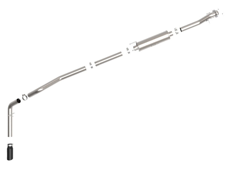 aFe Vulcan Series 3.5in 409 SS Cat-Back Exhaust 13-19 Ford Transit V6 3.5L (TT) w/ Black Tips - 49-33112-B