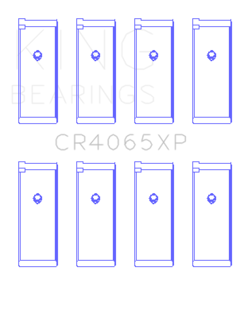 King Nissan KA-24DE (Size .025 Oversized) Performance Rod Bearing Set - CR4065XP.026