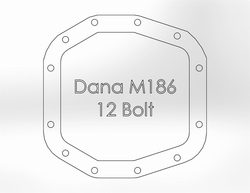 aFe Street Series Front Differential Cover Raw 2018+ Jeep Wrangler (JL) V6 3.6L (Dana M186) - 46-71010A