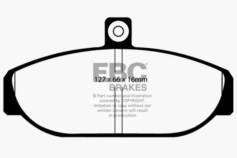 EBC 85-93 Volvo 740 2.1 (Girling) Greenstuff Front Brake Pads - DP2435