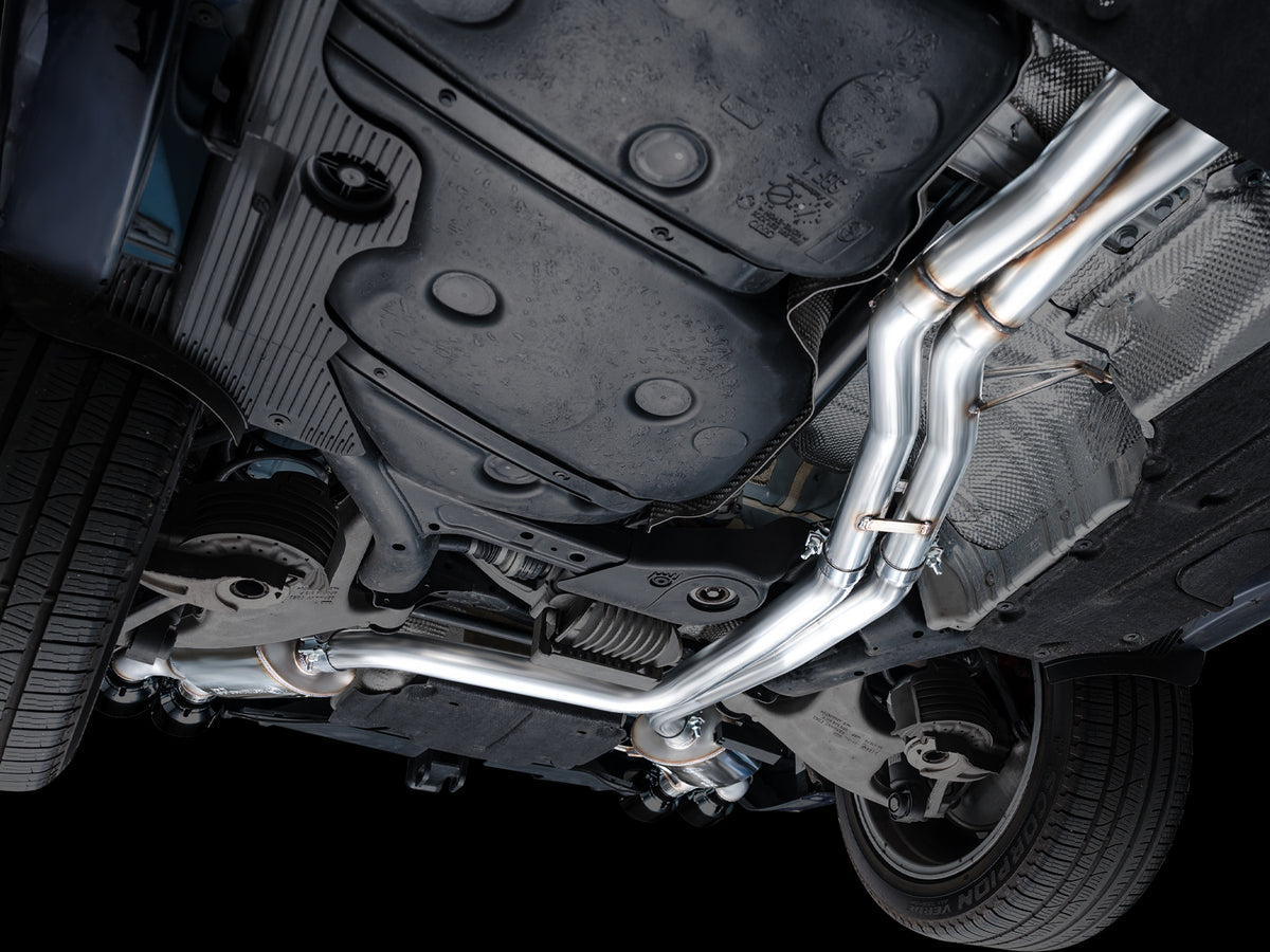 AWE Tuning 19-21 Porsche Macan 3.0T/2.9TT Touring Edition Catback Exhaust w/ Diamond Black Tips - 3015-43951