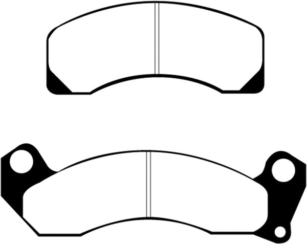 EBC 87-91 Ford Country Squire 5.0 Ultimax2 Front Brake Pads - UD200 for 1982-1994 Lincoln Town Car - front view
