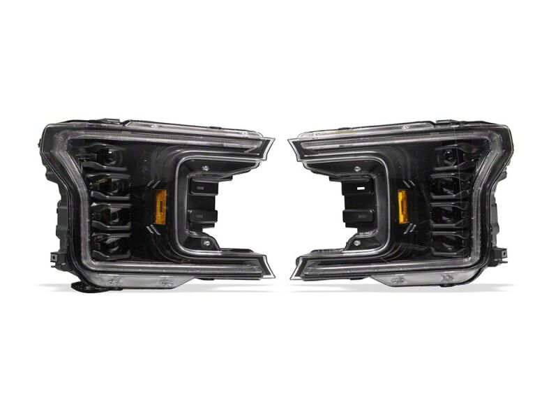 Raxiom 18-20 Ford F-150 CXR Series V2 LED Headlights- Black Housing- Clear Lens - T593905 - close-up view 5