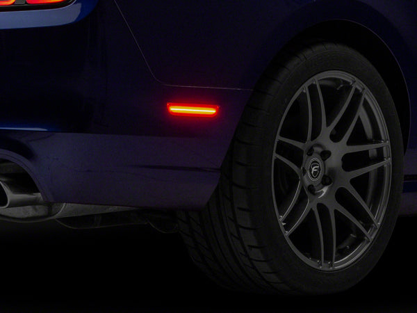Raxiom 10-14 Ford Mustang Axial Series LED Rear Marker Lights- Red - 428414 for 2010-2014 Ford Mustang - front view