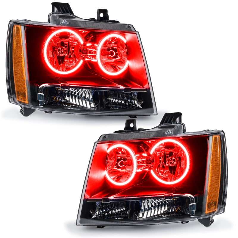 Oracle 07-13 Chevrolet Avalanche Pre-Assembed SMD Headlights - Red - 7001-003