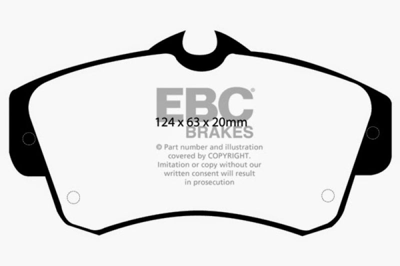 EBC 00-11 Chrysler PT Cruiser 2.4 Ultimax2 Front Brake Pads - UD841