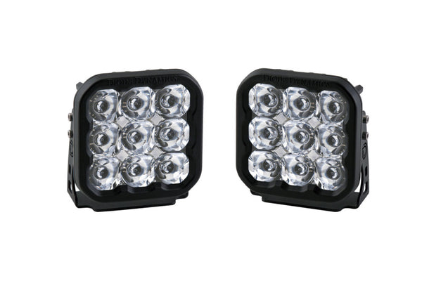 Diode Dynamics SS5 LED Pod Sport - White Spot (Pair) - DD6768P by Diode Dynamics - front view