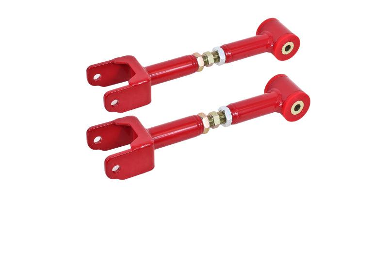 BMR 64-67 A-Body Upper Control Arms On-Car Adj. (Polyurethane) - Red - UTCA043R for 1964-1967 Buick Skylark - front view