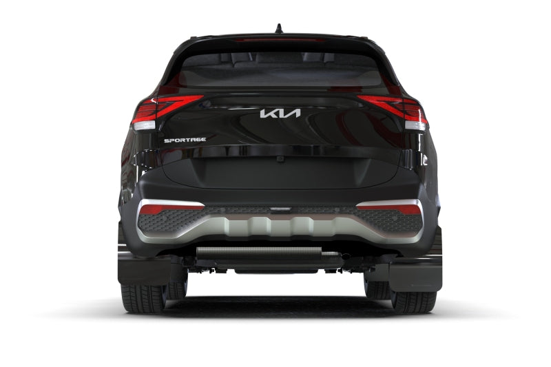 Rally Armor 23-24 Kia Sportage Black UR Mud Flap w/ Dark Grey Logo - MF81-UR-BLK-DGRY